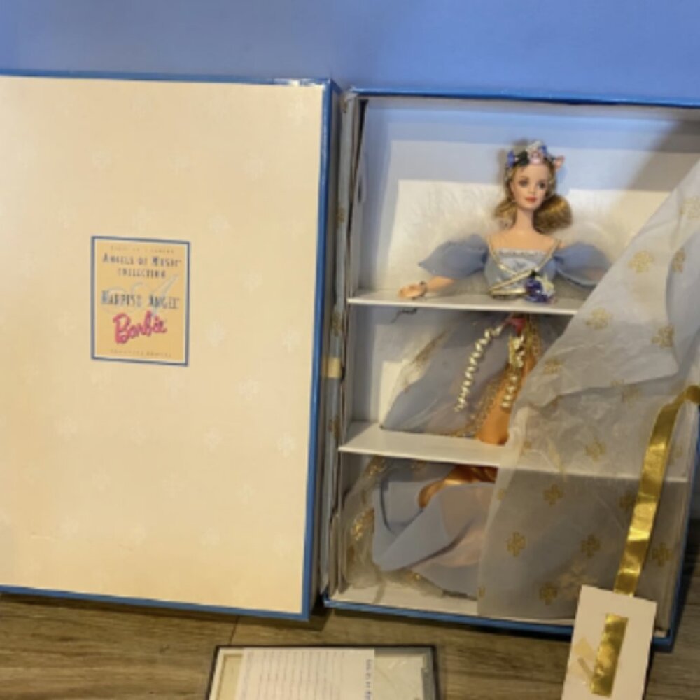 READ AD Harpist Angel Barbie Angels of Music Collection Doll